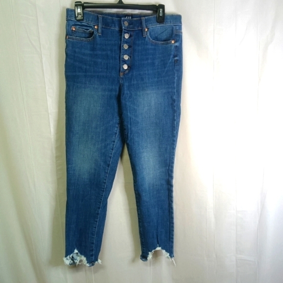 Gap Denim True Skinny Jeans Indigo Stretch Size 30 - Picture 3 of 13